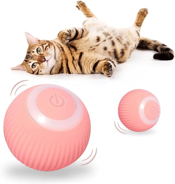 Paw Place Shop - Electric Cat Ball Toys Automatic Rolling Smart Cat Toys Interactive for Cats