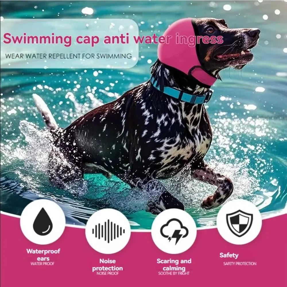 Noise Reduction Dog Ear Covers Anti-noise Hearing Protection Pet Ear Muffs Waterproof Adjustable Dog Earmuffs