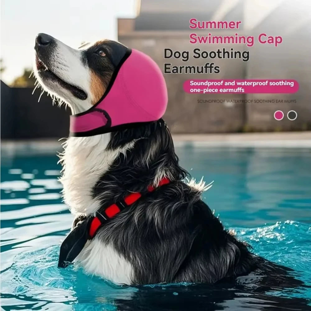 Noise Reduction Dog Ear Covers Anti-noise Hearing Protection Pet Ear Muffs Waterproof Adjustable Dog Earmuffs