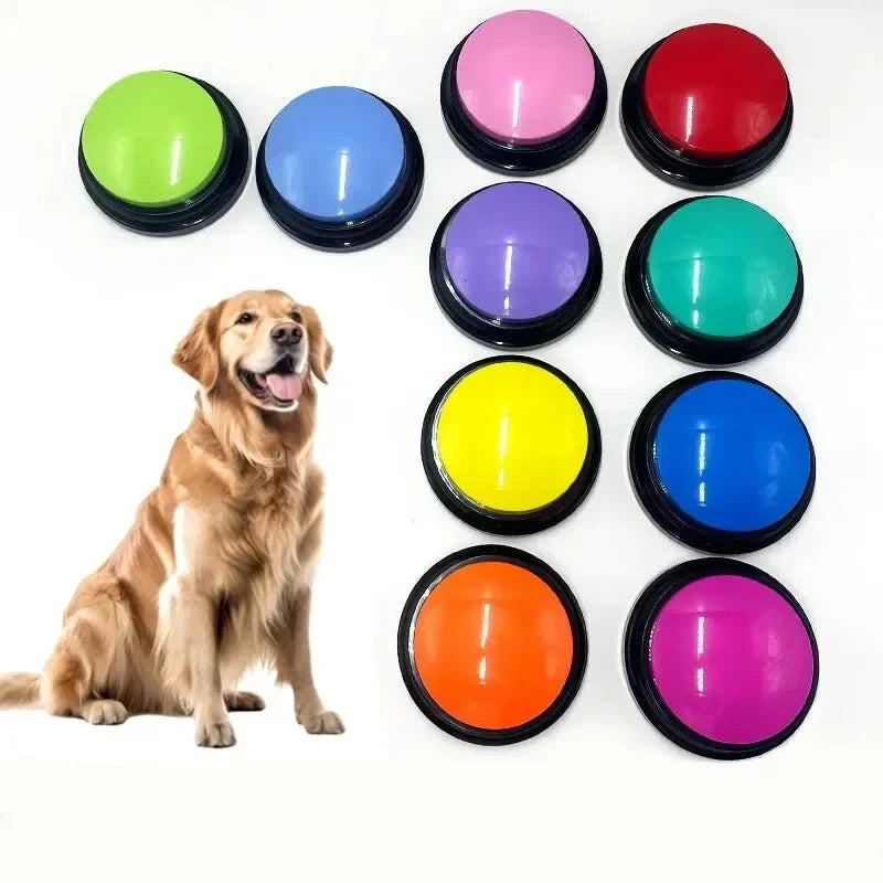 Voice Recording Button Dog Buttons for Communication Pet Training Buzzer 30 Second Record & Playback  recordable buttons