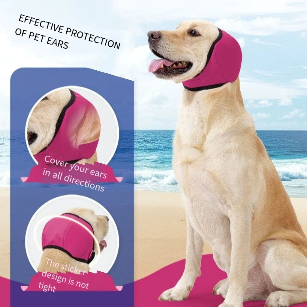 Noise Reduction Dog Ear Covers Anti-noise Hearing Protection Pet Ear Muffs Waterproof Adjustable Dog Earmuffs